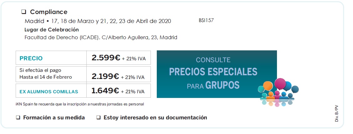 precio programa compliance 2020